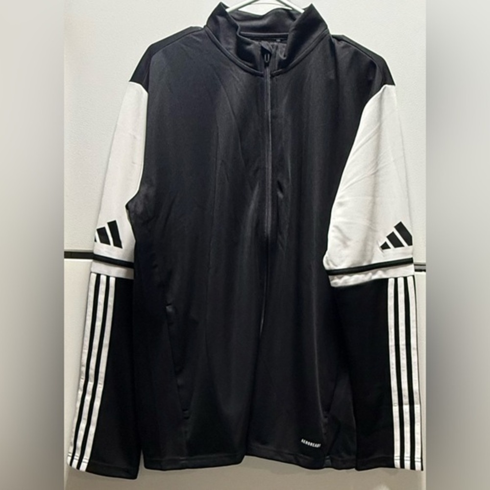 🏜️Adidas Aeroready 3 Stripe Black White Track Jacket